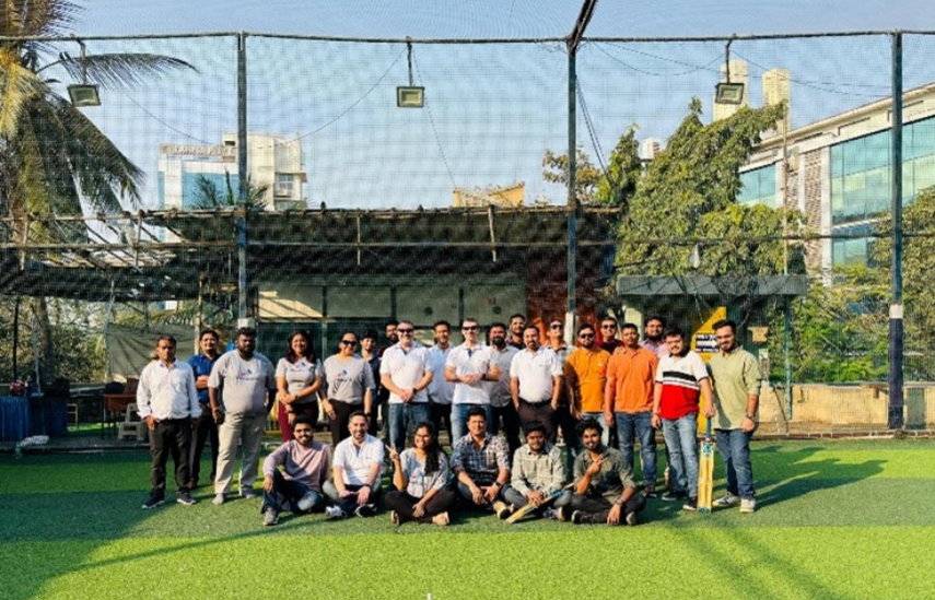 Protera India Office enjoying a game of cricket