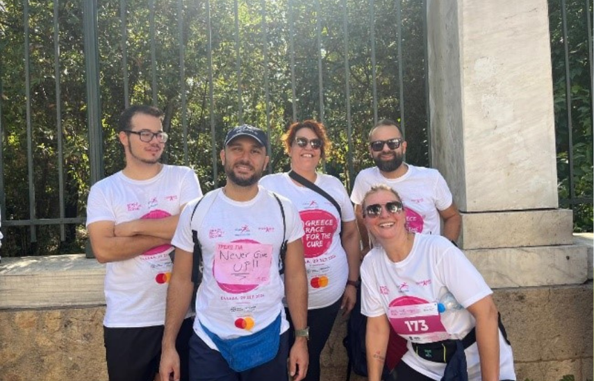 Protera Greece office participating in Race for the Cure