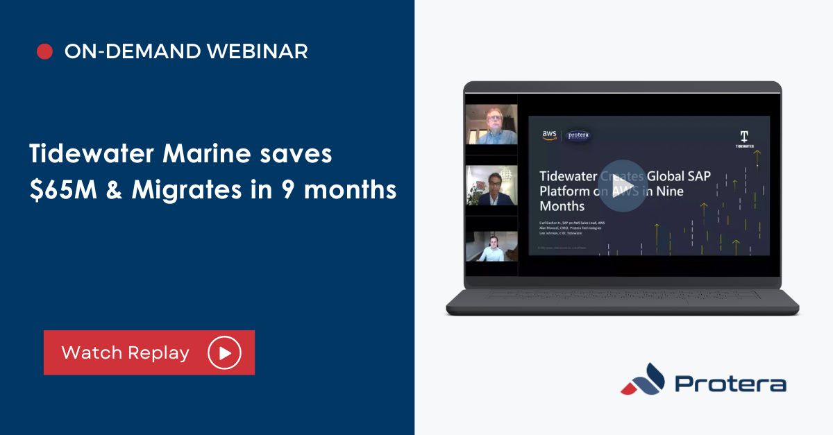 Tidewater Marine saves $65M & Migrates in 9 months