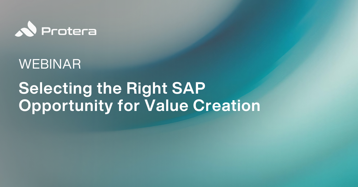 Selecting the Right SAP Opportunity for Value Creation