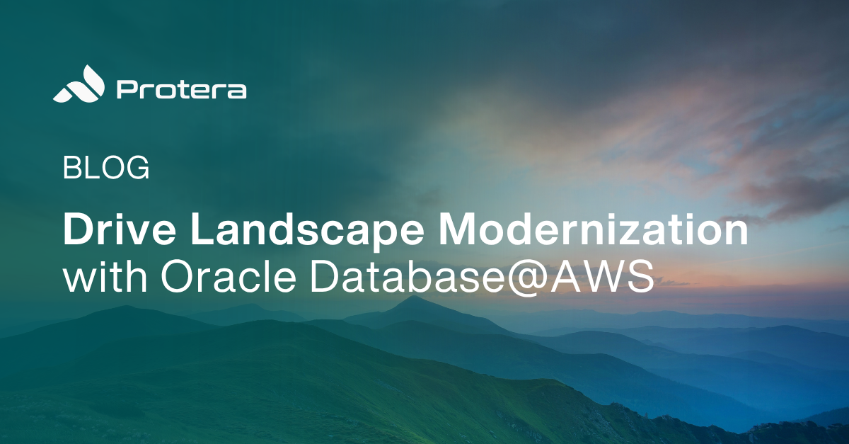 Drive Landscape Modernization with Oracle Database@AWS